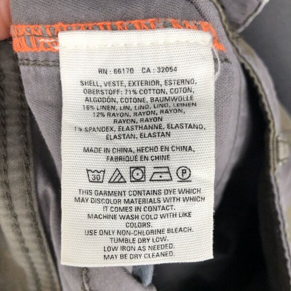 Anthropologie Women's The Wanderer Camo Cargo Pants 26P Green Mid Rise Cropped - Picture 5 of 9